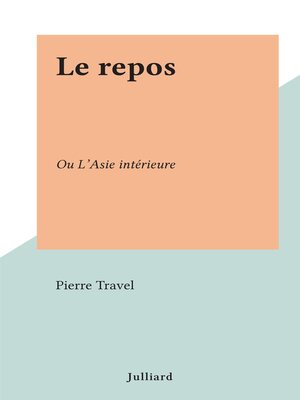 cover image of Le repos